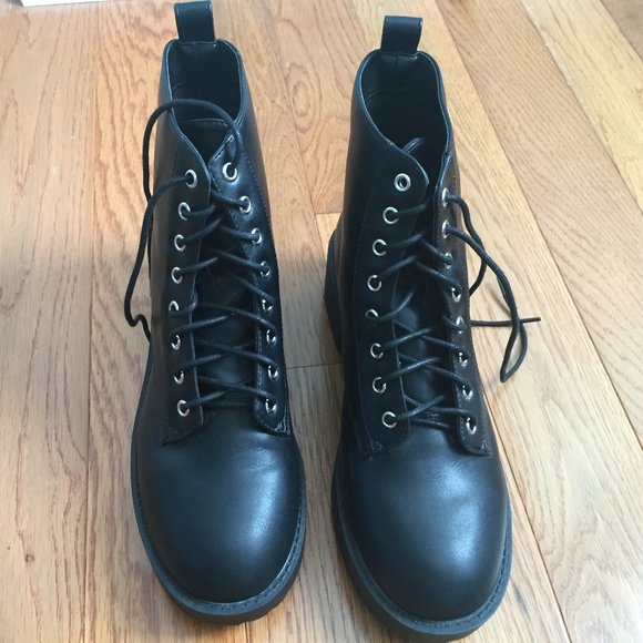 H&M Chunky Ankle Lace Up Boots - Picture 5 of 13